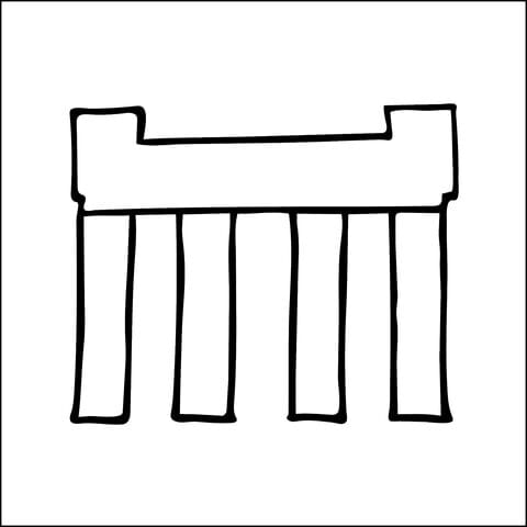 Sketch of Borgo Ticino Villa