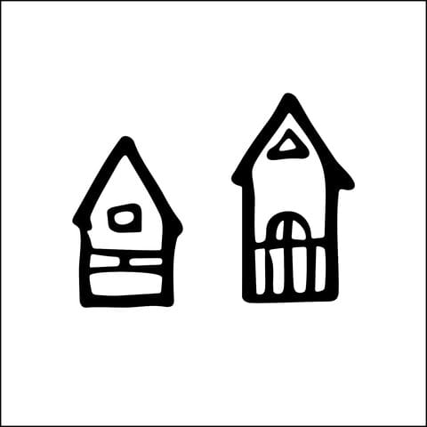 Sketch of Coxe-Hayden House and Studio